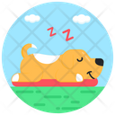 Lazy Dog Tired Dog Sleepy Dog Icon