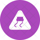 Slippery Road Sign Icon