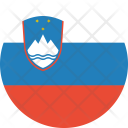 Slovenia Flag Country Icon