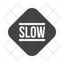 Slow Traffic Sign Icon