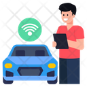 Wifi Car Smart Car Internet Car Icon