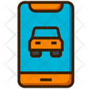 Smart Car Application Electric Vehicle Icon
