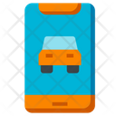Smart Car Application Electric Vehicle Icon