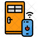Smartphone Door Security Icon