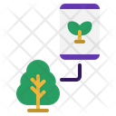 Smart Farm Information Plant Icon