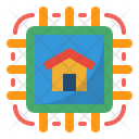 Smart Home Chip Smart Chip Ai Chip Icon