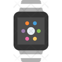 Smart Watch Grey Link Bracelet Icon