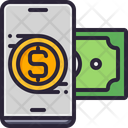 Smartphone Receive Money Mobile Payment Icon