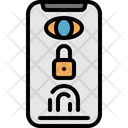 Smartphone Biometric Lock Screen Icon