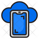 Smartphone Cloud Storage Icon