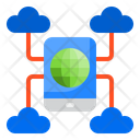 Smartphone Cloud Storage Mobile Network Cloud Network Icon