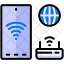 Smartphone Wifi Connected Icon