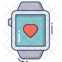 Smart Watch Heart Rate Device Icon