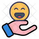 Smile Hand Emoticon Hand Emoji Icon