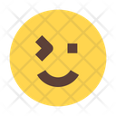 Smile Squint Wink Emoticon Smileys Icon
