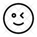 Smile Squint Wink Alt Icon