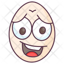 Edible Smiley Egg Egg Shell Icon