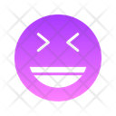 Smiley Glyph Gradient Icon