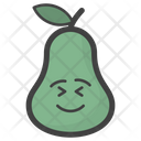 Smiley Pear Face Emoji Emoticon Icon