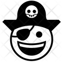 Outline Face Pirate Icon