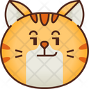 Smirk Emoticon Cat Icon