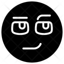 Smirk Face Emoji Icon