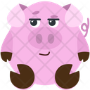 Smirk Pig Icon