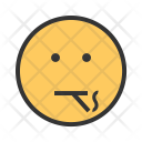 Smoking Emoji Face Icon