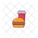 Burger Colddrink Fastfood Icon