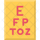 Snellen Chart Medicine Icon