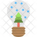Snow Globe Winter Icon