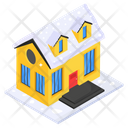 Snow Home House Chalet Icon