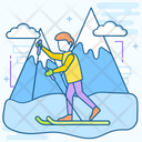 Snow Skiing Winter Olympics Olympics Game Icon