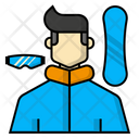 Snowboarding player Icon