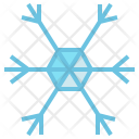 Snowflake Snow Hexagon Icon