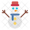 Christmas Man Snow Icon