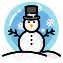 Holiday Snow Man Icon