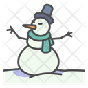 Winter Snowman Snow Icon