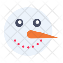 Snow Man Winter Icon