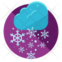 Snowstorm Snowflake Snowfall Icon