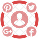 Social Media Campaign Marketing Triangle Icon