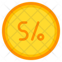Sol Coin Currency Icon