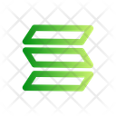 Solana Cryptocurrency Bitcoin Bank Icon