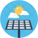 Solar Panel Sun Icon