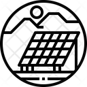 Sola Solar Panel Cell Icon
