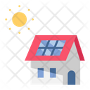 Solar Cell House Solar House Home Icon