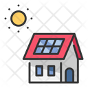 Solar Cell House Solar House Home Icon