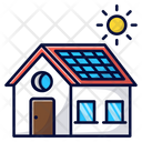 Solar House House Home Icon
