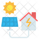Solar Panel Home Icon