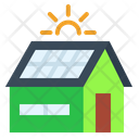 Solar Panel House  Icon